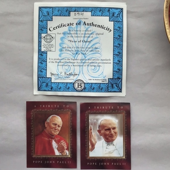 POPE John Paul 2 Plate - Picture 3 of 5